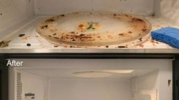 Before and After: Microwave Cleaning